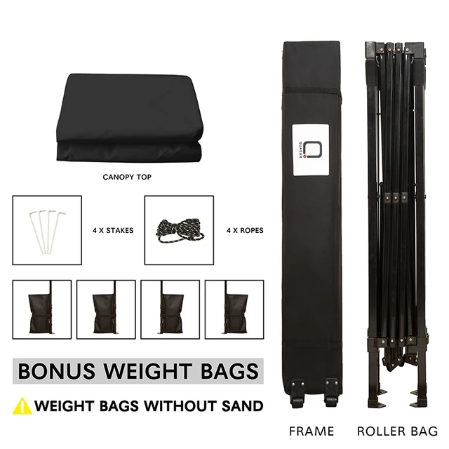 Quasar Kültéri Napellenzők Tartókeretekhez Összecsukható Kemping -Lombkorona Kerti Sátrak Erkély Napellenző Napsejtek 10 × Ft - Image 6