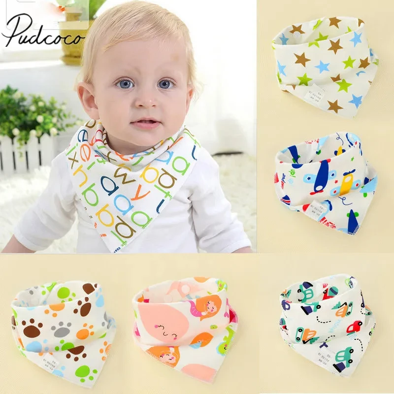 

1Pcs Infant Kids Baby Unisex Feeding Saliva Towel Dribble Triangle Bandana Bibs Burp Cloths Baby Gifts