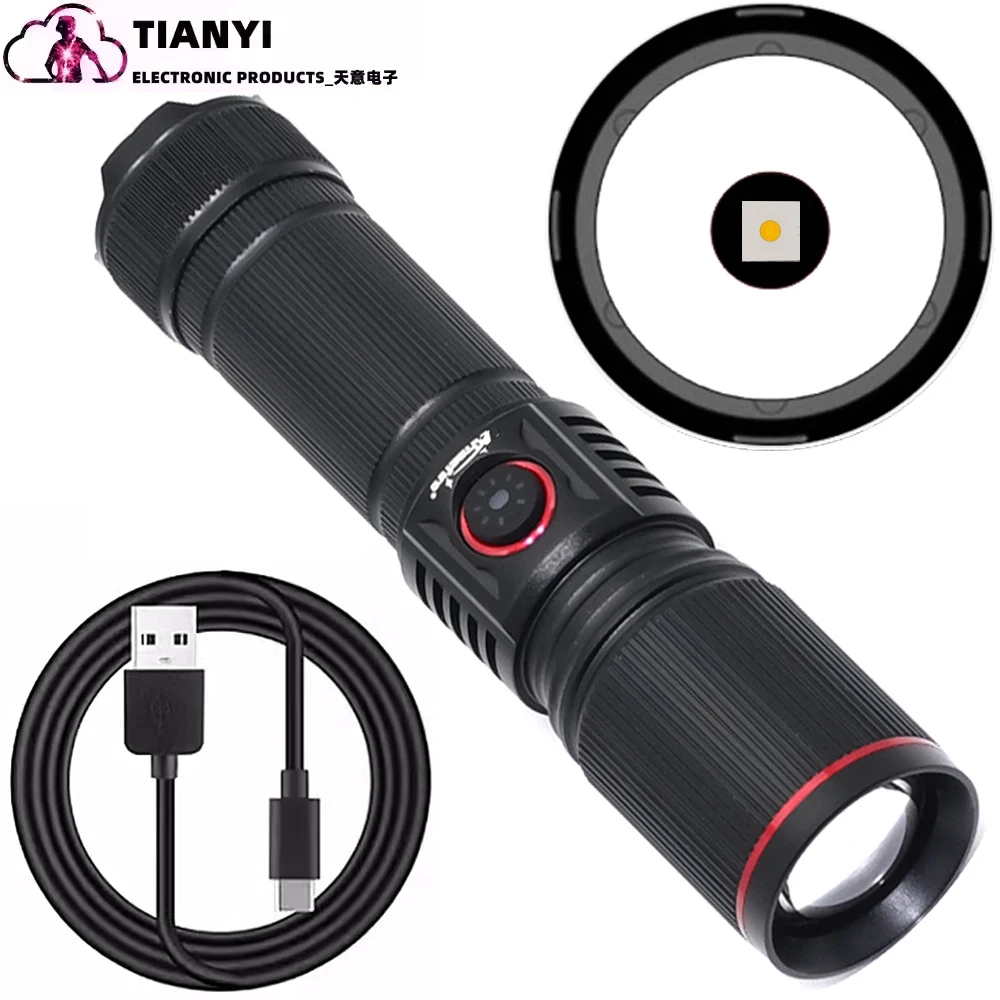 Linterna led potente recargable para camping pesca al aire libre_voghion.com