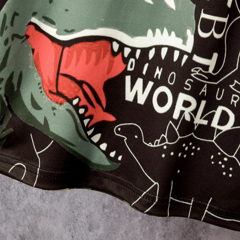 2 Pcs Summer Children's Camouflage Dinosaur Suit Boy Casual Fashion Handsome Vest Girl Comfortable Joker Shorts T-shirt Clothing children clothing
