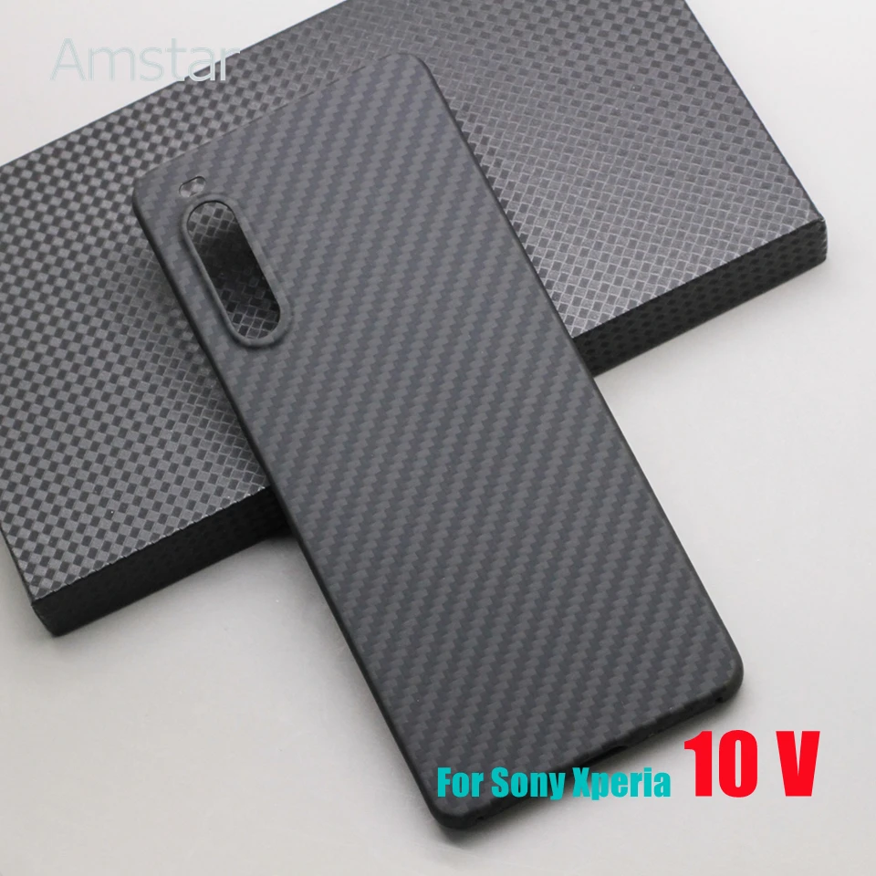 

Защитный чехол Amstar из углеродного волокна для Sony Xperia 10 V с защитой от отпечатков пальцев, Ультратонкий чехол для телефона из арамидного волокна Xperia 10 V