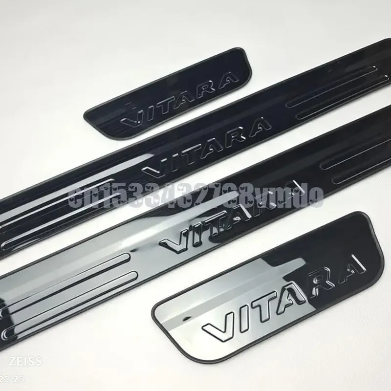 High quality stainless steel Scuff Plate/Door Sill Protector Sticker Car Styling For Suzuki Vitara 4pcs/set