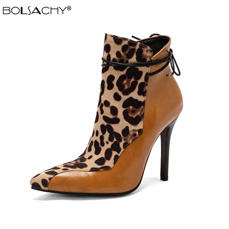 

Women Boots Autumn Winter Ankle Boots Sexy Ladies Thin High Heels Shoes Pointed Toe Stiletto 2022 High Quality Short Boots 34-43