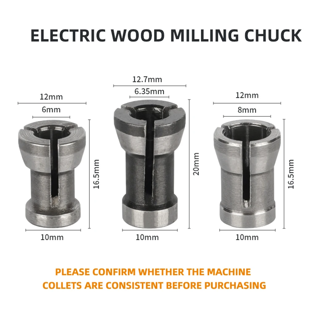 

Collet Chuck Adapter Electric Router Engraving Trimming Machine Electric Router Engraving Trimming Machine Mm Pcs Wood Router