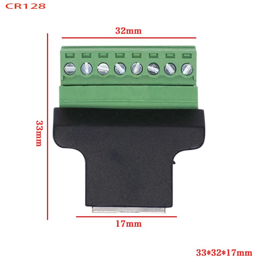 

1pcs Ethernet RJ45 Female To Screw Terminal 8 Pin CCTV Digital DVR Adapter Connector