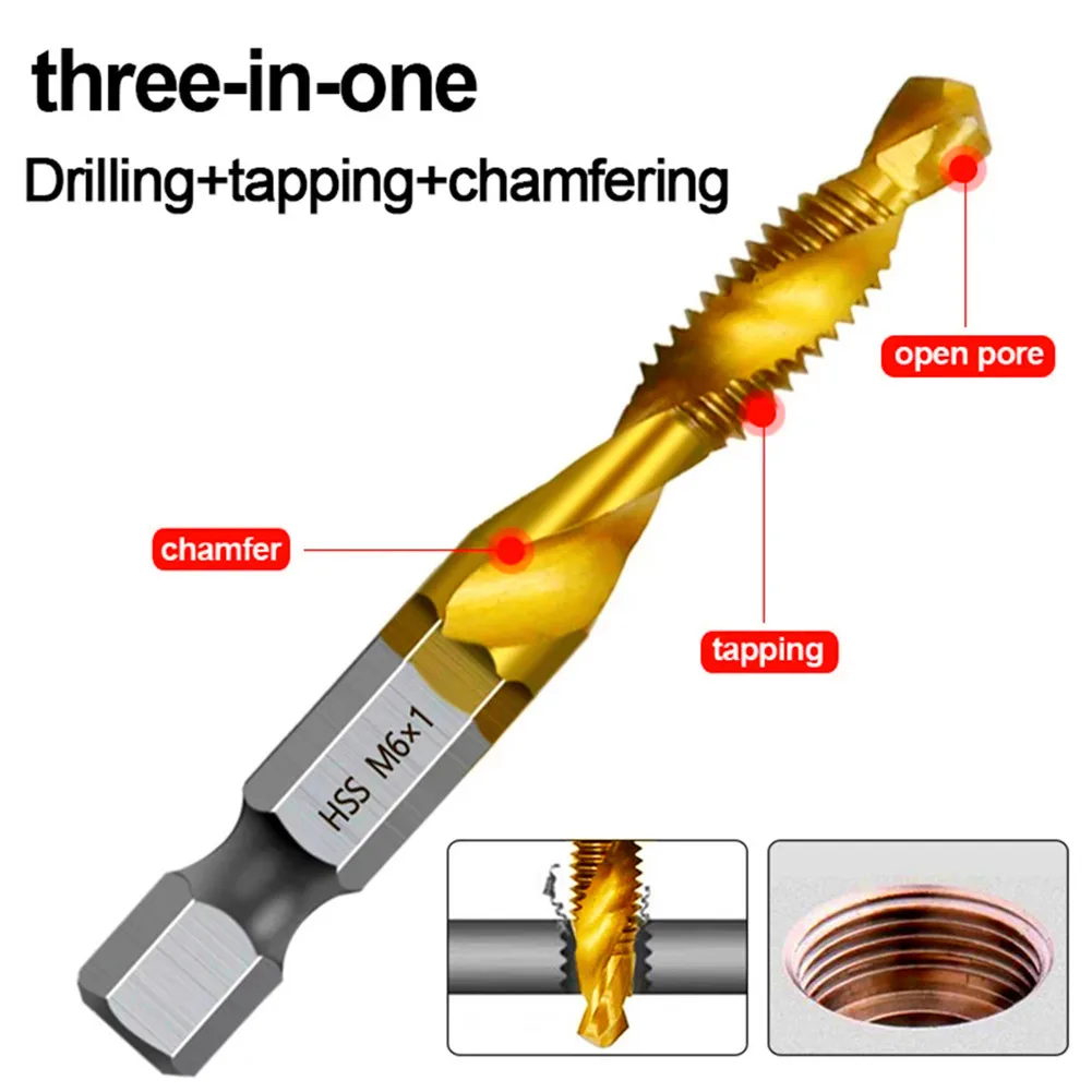 12pcs Tap Drill Bit Set M3-M10 1/4\