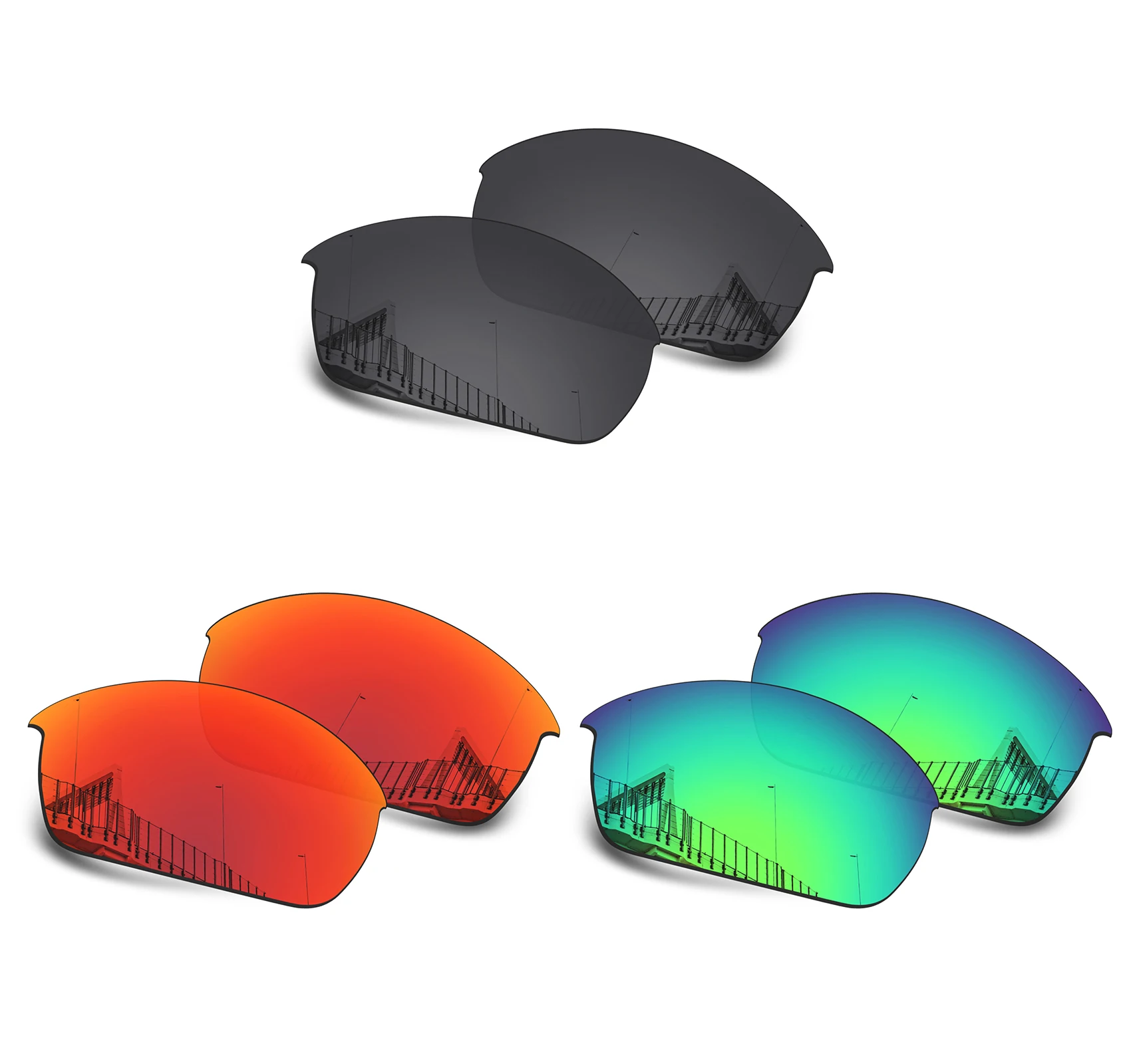 Oakley Bottle Rocket OO9164 62mm 선글라스용 DROGO 편광 교체 렌즈 - 다양한 선택