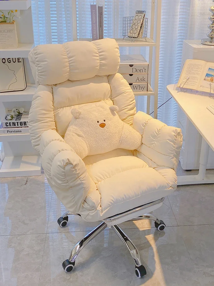 Velvet Chairs Comfortable Aesthetic Desk Chair New Lazy Computer