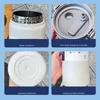 1200mL Large Capacity Thermo Bottle with Straw Stainless Steel Thermal Water Bottle Keep Cold and Hot Thermos Cup Vacuum Flask 6