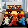Duvet Cover Cartoon Game Pillowcase Bedding Set Boy Girl Bedroom Decoration Boys-N-ninjagos-Gift Single Double Large Size 2