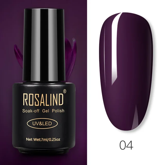 ROSALIND Nail Gel Polish Glitter Series Gel Varnishes All For Manicure Soak Off UV Lamp Nails Art Semi Permanent Gel Polish RA04