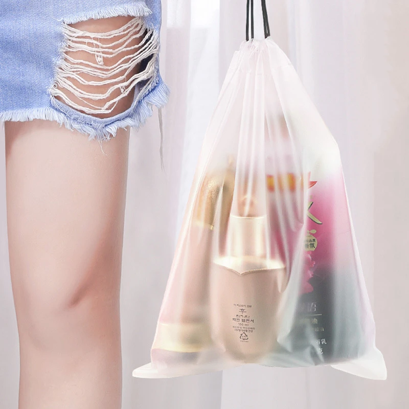 StoBag 50pcs Transparent Clothing Packaging Zipper Bags Plastic Clear Travel  Sealed Reusable Ziplock Storage Pouches Wholesale