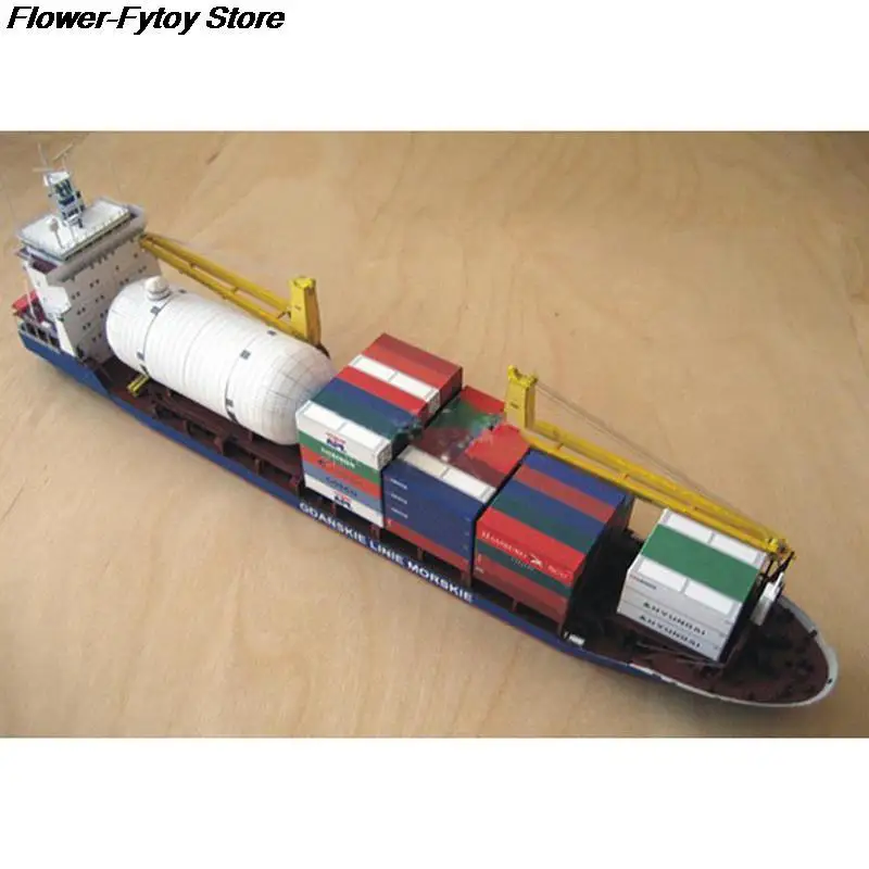 3D Paper Model 1PC 1:400 Gdansk Cargo Ship DIY Handcraft Set