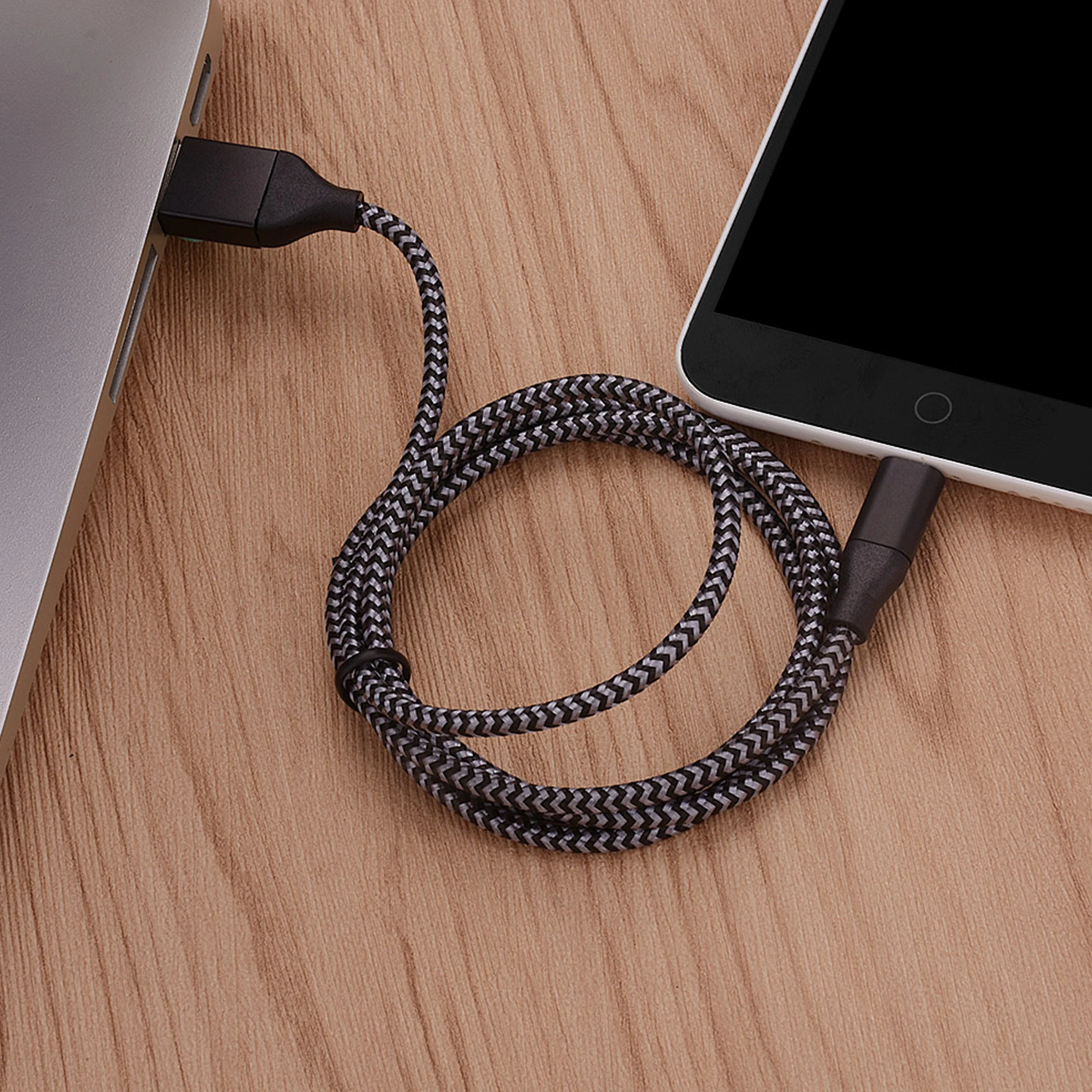 High-Speed Trapezoidal Port Micro USB Charging Cable - 1m