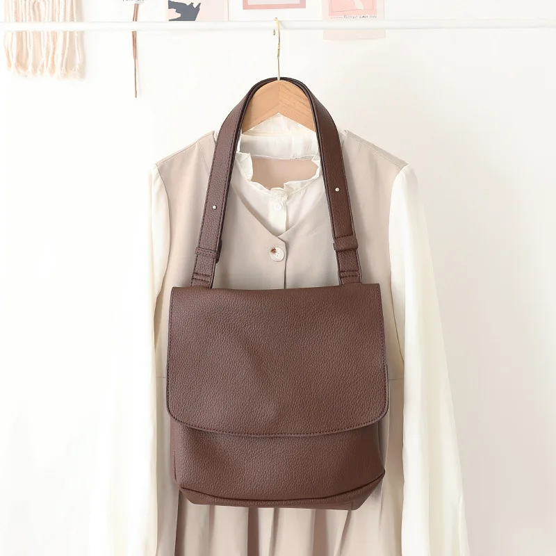 New Vertical Square Clamshell Single Shoulder Women's Bag Large Capacity Portable Casual Simple Fashion Messenger Bag For Women