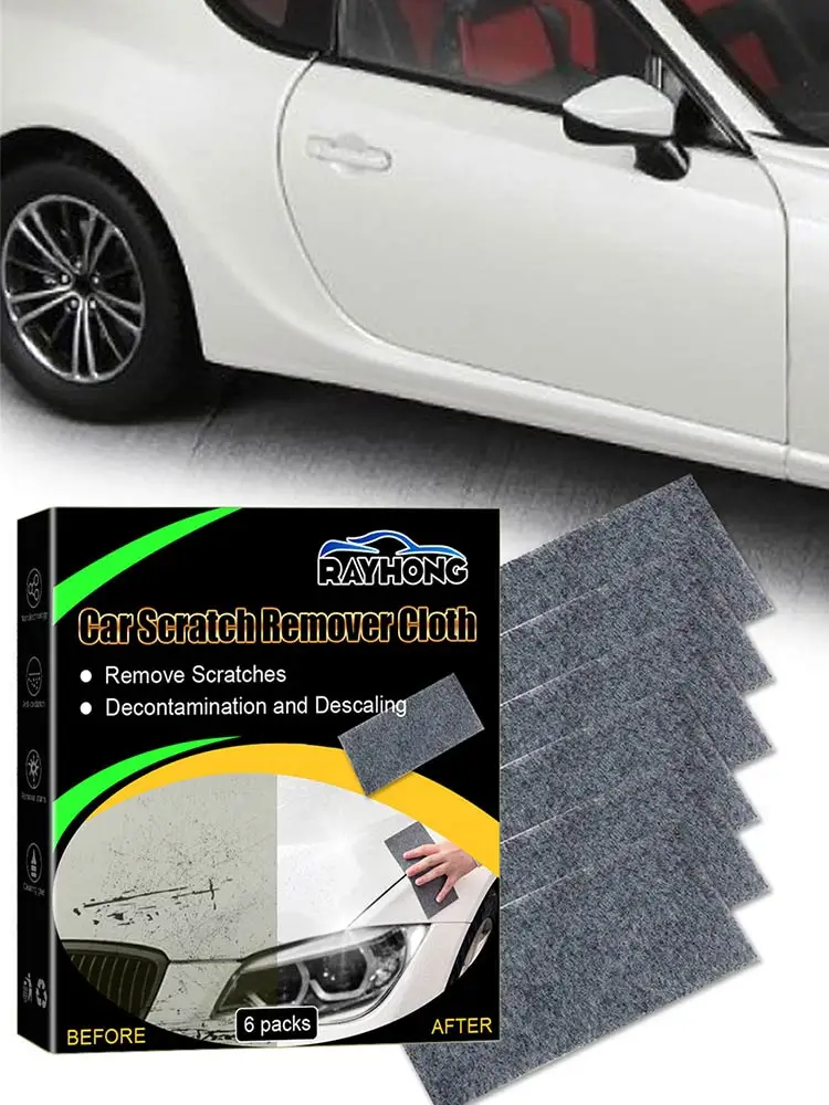 6pcs Nano Sparkle Anti-Scratch Cloth Car Scratch Repair Cloth