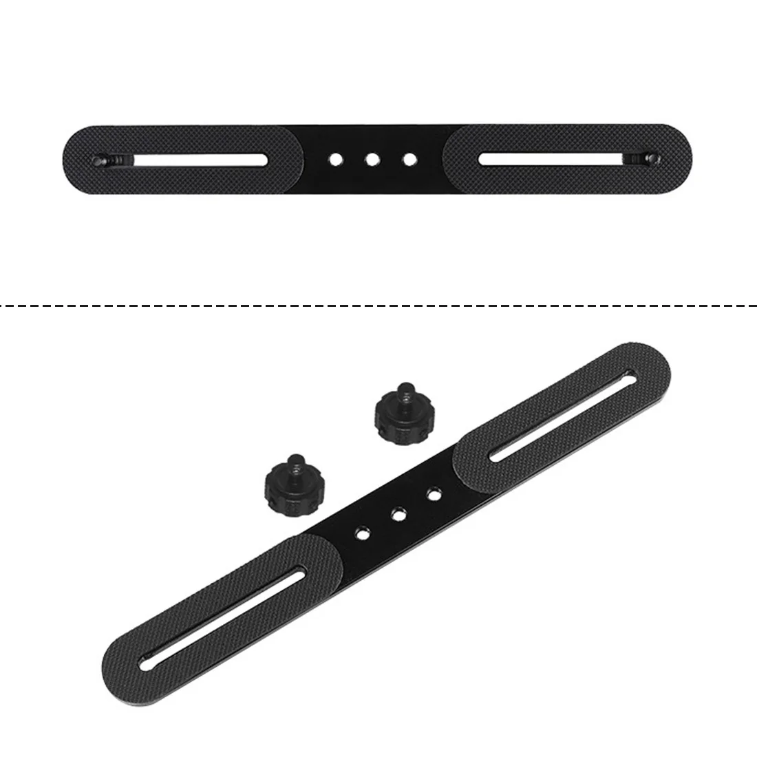 Double Cold Hot Shoe Adapter Mount Extension Holder Video Bracket for Canon for