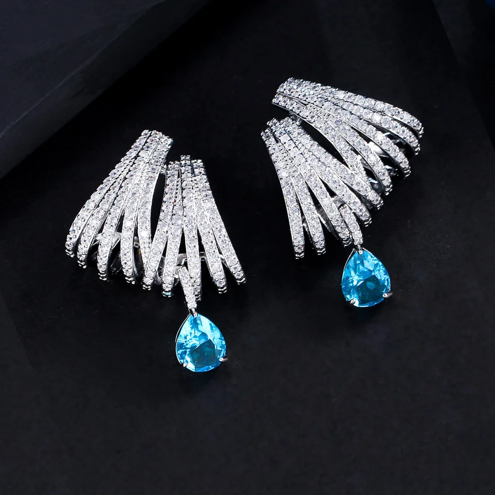 

Bilincolor Hollow Out Multi Loop Exquisite Earrings For Women