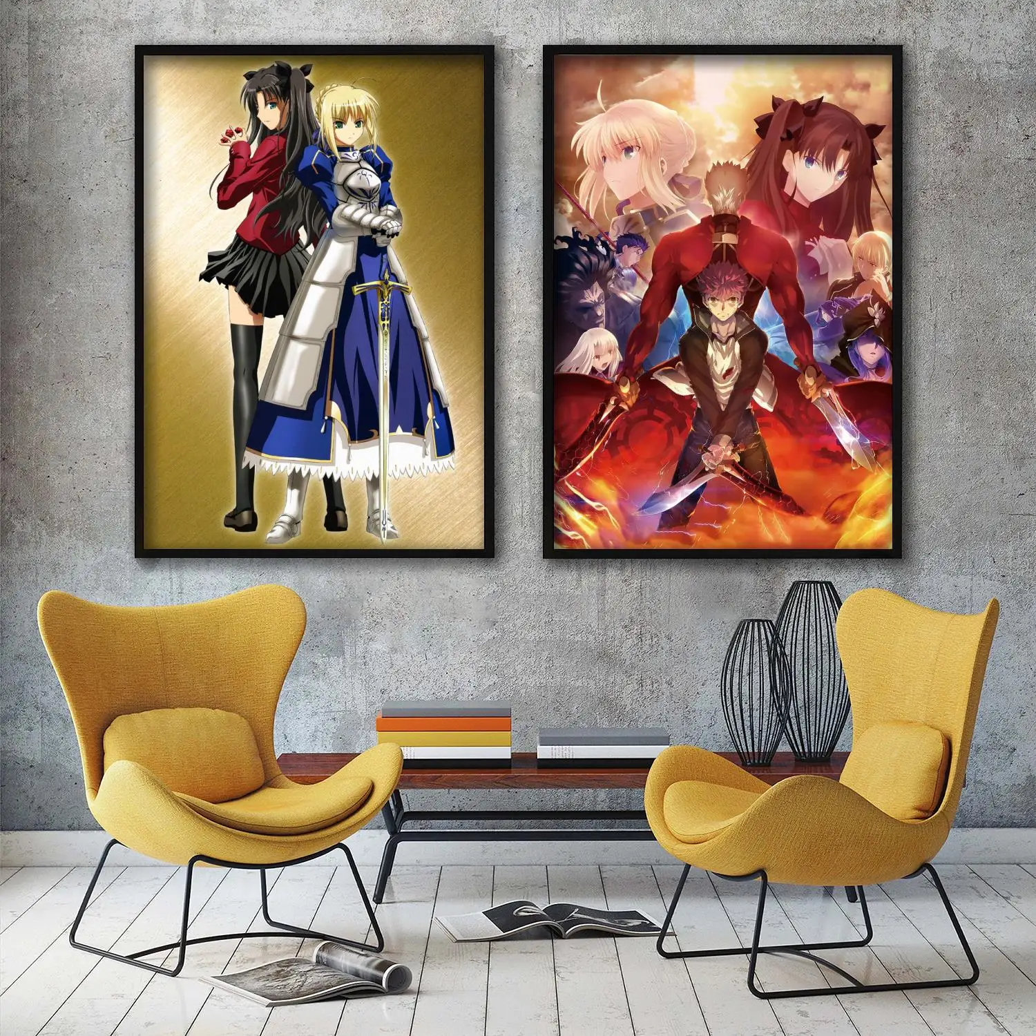 

fate stay night 2010 animation Decorative Painting Canvas 24x36 Poster Wall Art Living Room Posters Bedroom Painting