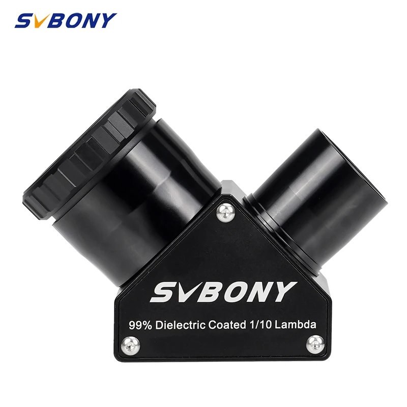 

SVBONY SV223 1.25 inch 90-degree Clicklock 99% Reflective Dielectric Coating Diagonal Mirror 1/10 Lambda Black