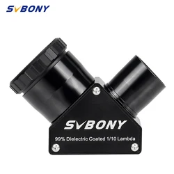 SVBONY SV223 1.25 inch 90-degree Clicklock 99% Reflective Dielectric Coating Diagonal Mirror 1/10 Lambda Black