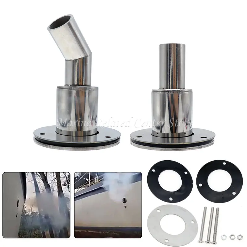 

316 Stainless Steel Thru Hull Exhaust Skin Fitting Tube Pipe Socket Hardware Part of Air Heater Marine Boat Accessories 22/24mm