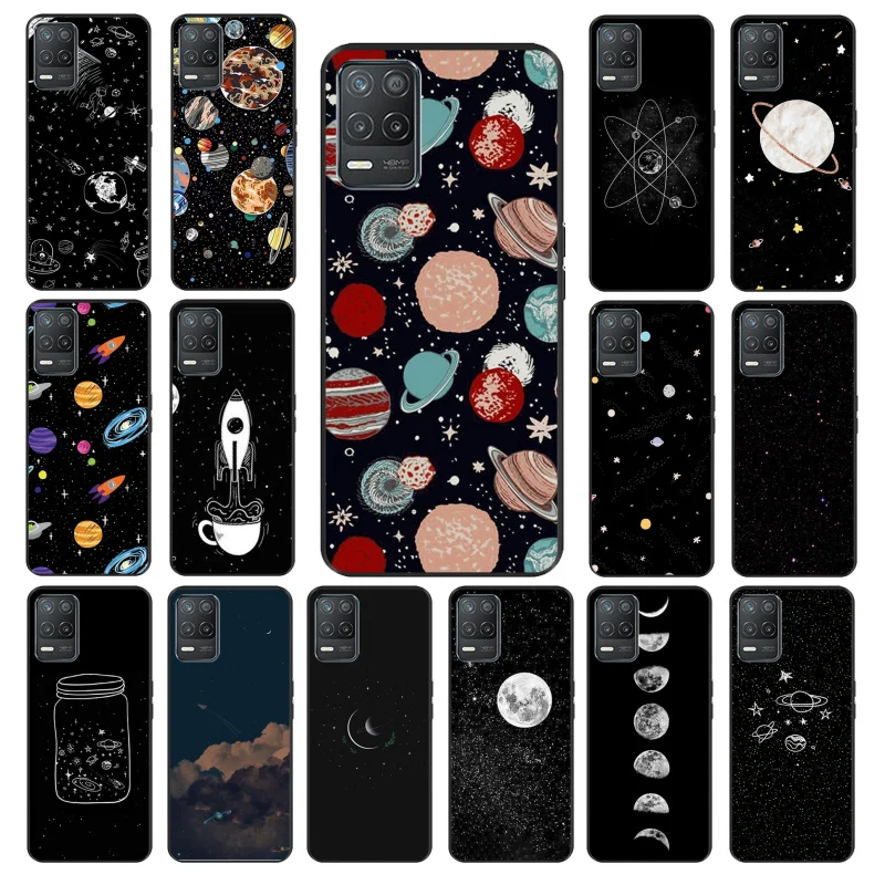 Custodia Per Telefono Space Planet Per Oppo Realme Gt 2 Pro X2 Pro Xt C25S 8 7 6 Pro 6I Realme Gt Master C3 C21 C21Y C11 X3 Superzoom