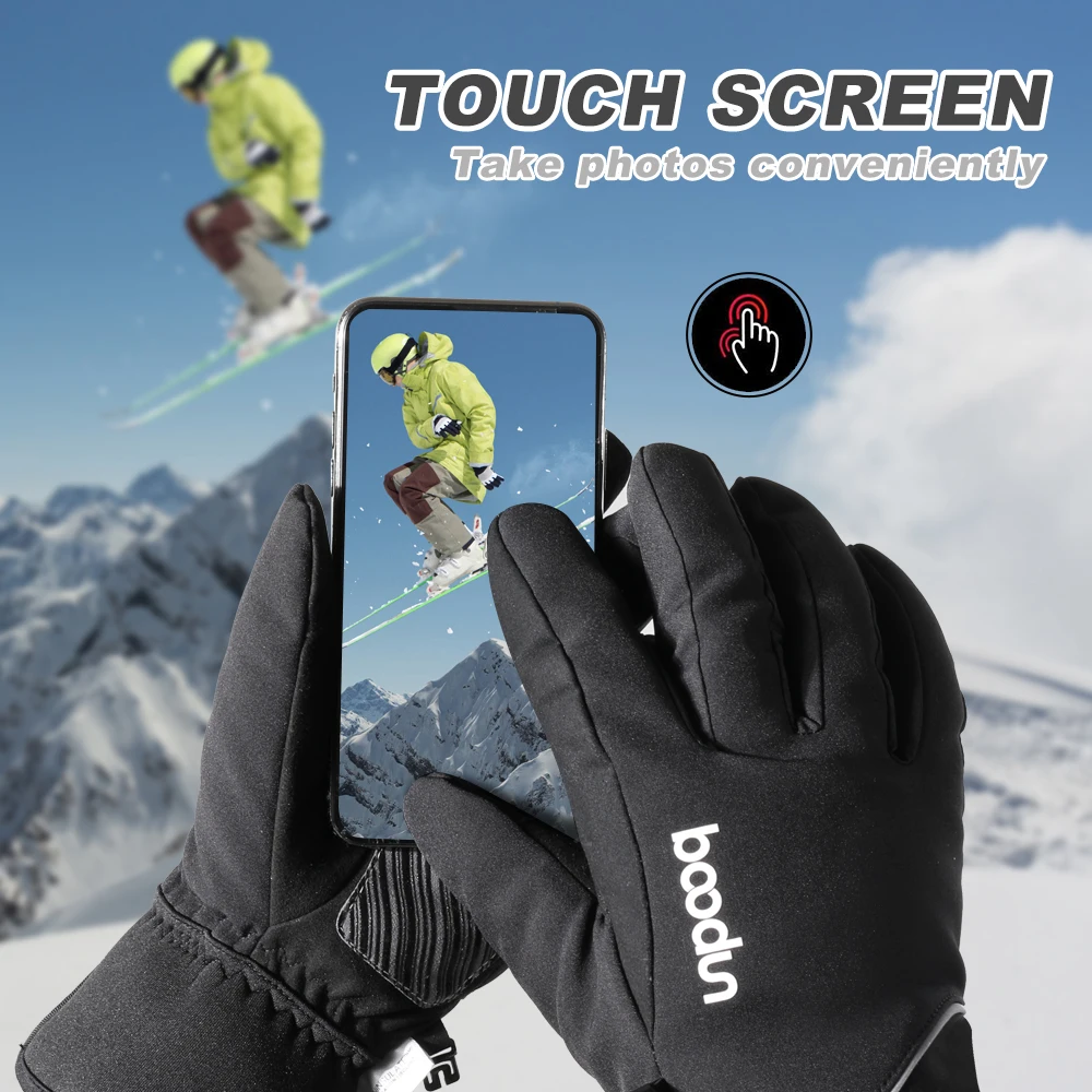 Songwin Gants d'hiver Impermeable,Gants de Ski et de Snowboard 3M  Thinsulate pour Hommes et Femmes,Gants à écran Tactile pour la Pêche,La  Photographie