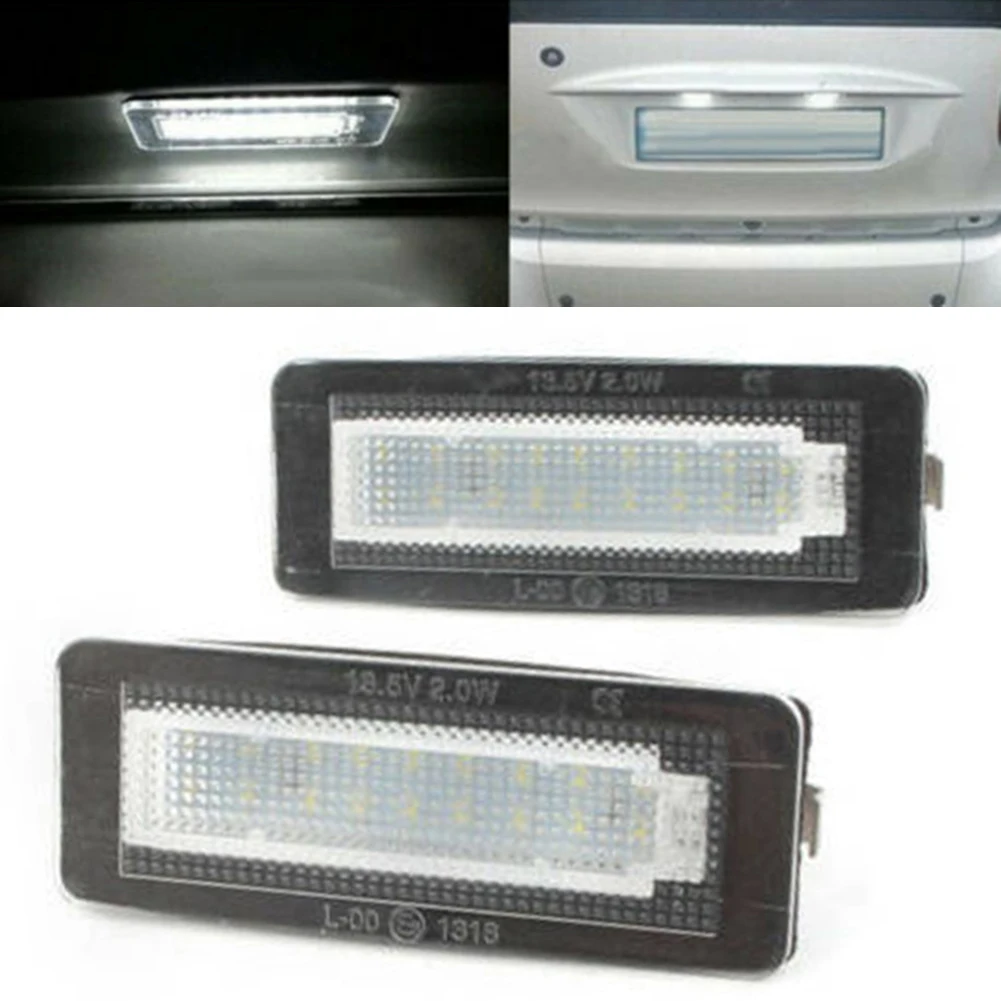 2PcsLEDLicensePlateLightsABSWhiteForSmartFortwoCoupeCabrio450451CarLicense.jpeg