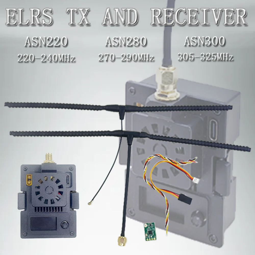 Ricevitore Nano ELRS ASN220 ASN280 ASN300 / Modulo TX con Antenna per Droni FPV Quadricotteri e Multirotori - immagine 6