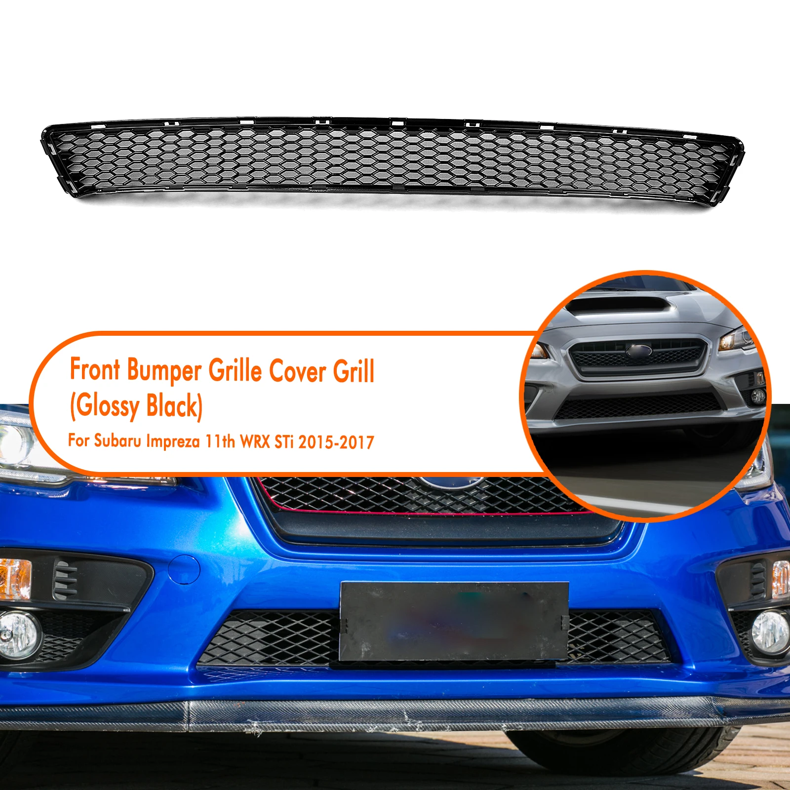 Car Lower Grille Front Bumper Mesh Grill Grid For Subaru 11th Gen 