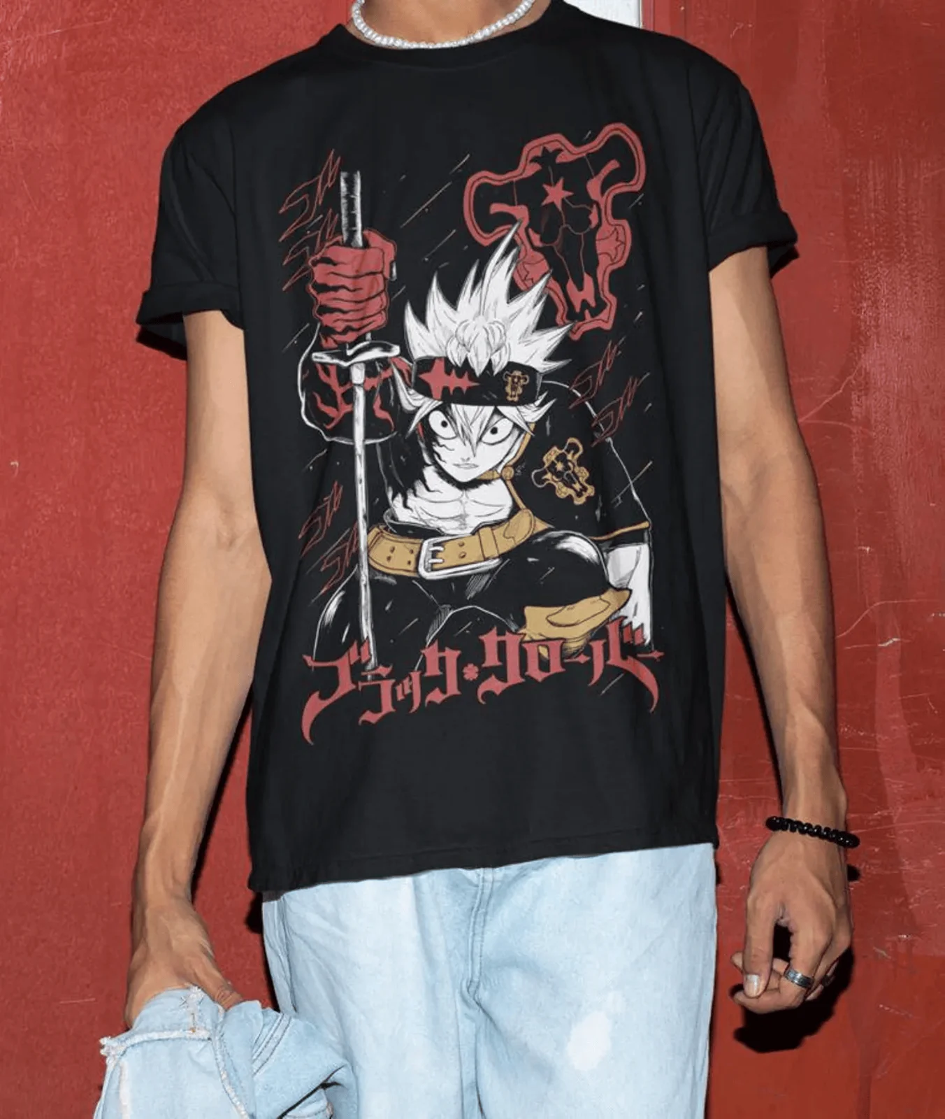 Black clover Yami Sukehiro T-shirt Asta Yuno T-shirt Girl Gifts Black Shirt