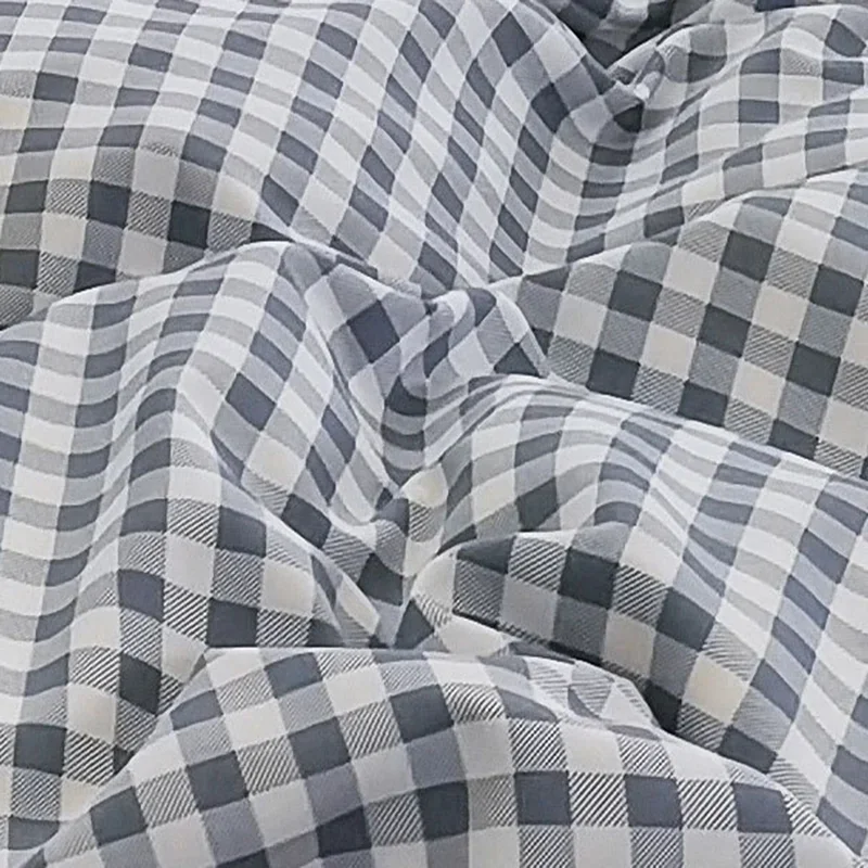 Fashion Striped Grid Printed Breathable Bedding Set
