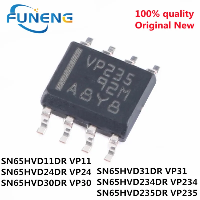 10PCS SN65HVD11DR VP11 SN65HVD24DR VP24 SN65HVD30DR VP30 SN65HVD31DR ...