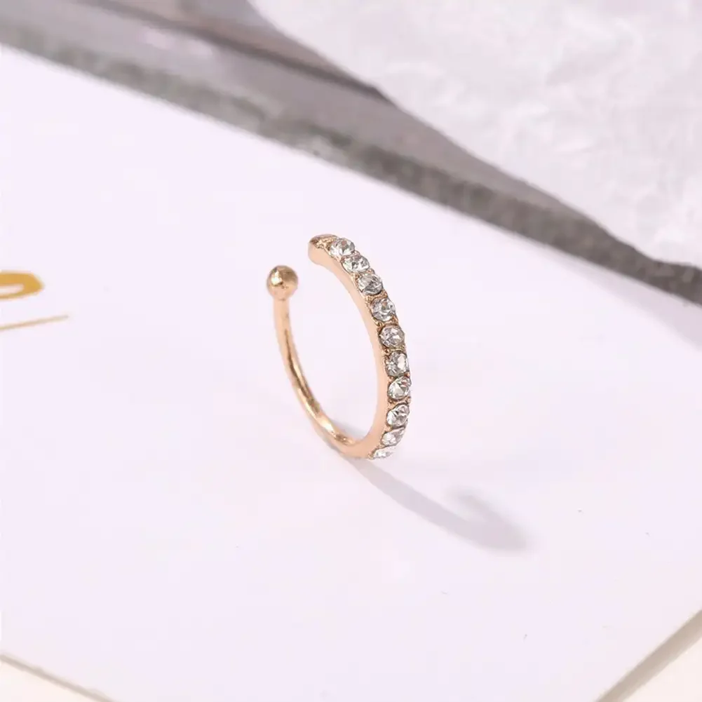 Ear Cuff for Women Charming Zircon Clip on Earrings Without Piercing ear clip earrings clip earrings ear clip