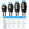 Upgraded 168LED Solar Street Light Outdoor Waterproof LED for Garden Wall Lamp Adjustable Angle Solar Lamp Built-in 10000mAH Hot 6