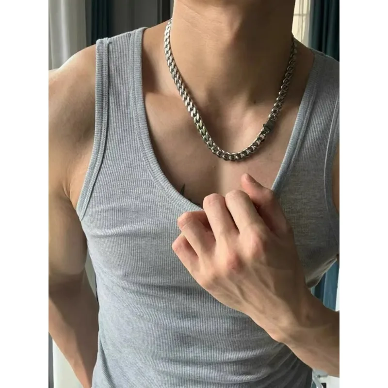 남성 캐주얼 조끼 통기성 시원한 야외 스포츠 러닝 트레이닝 하이킹 캠핑 관광 사이클링 남성 피트니스 반팔