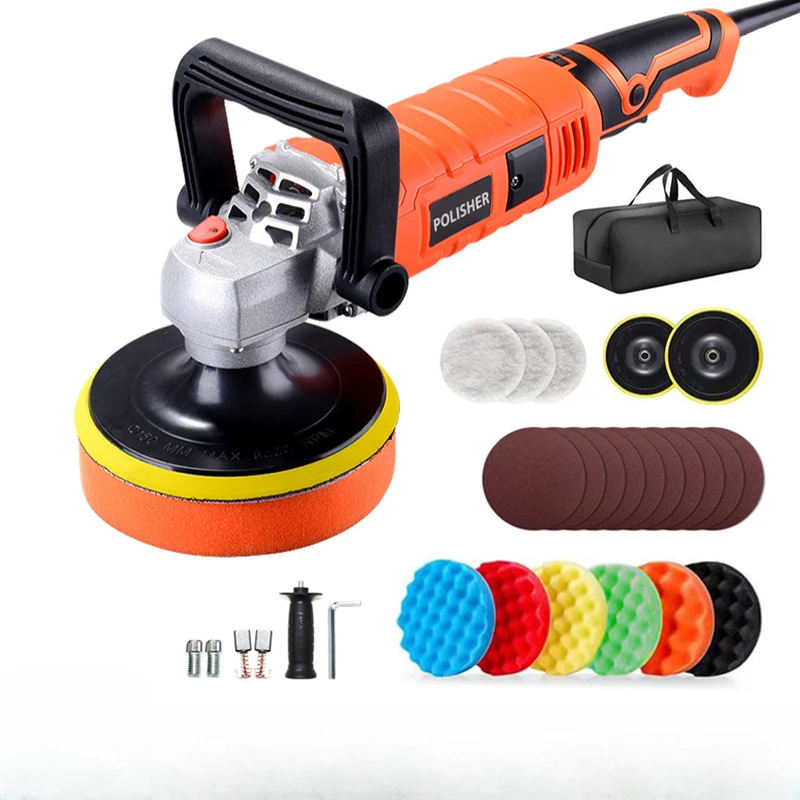 Waxing Polishing Machine Professional Adjustable Speed Car Electric Polisher Automobile Furniture Tool Car Polisher
