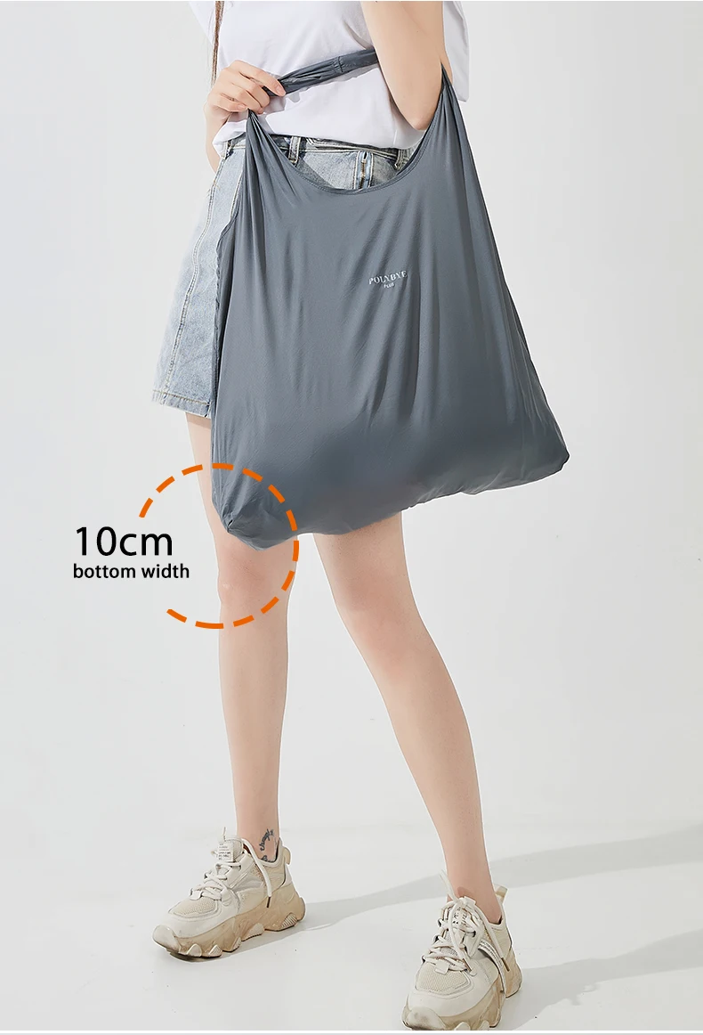 Eco-Friendly Reusable Nylon Tote Bag - Large, Portable, and Waterproof