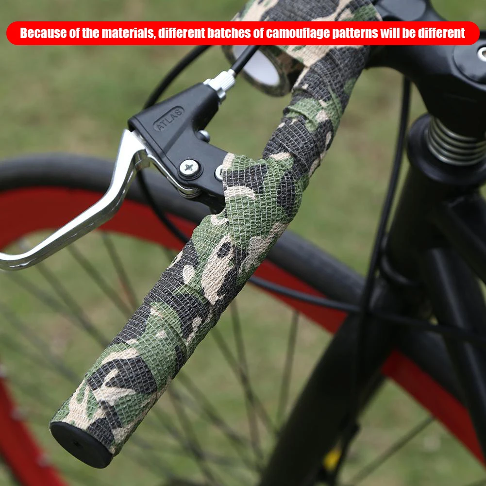 4.5m Camouflage Tape Hunt Disguise Elastoplast Self Adhesive Sports Athletic Bandage Camera Flashlight Disguise Wrap