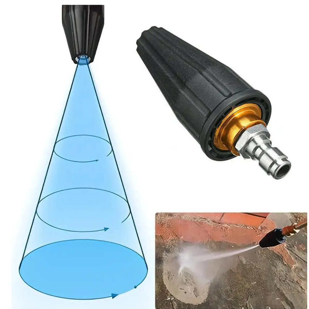 High Pressure Washer Jet Wash Rotating Turbo Nozzle Sprayer Tip 3600 PSI Car Wash Tool Accessories