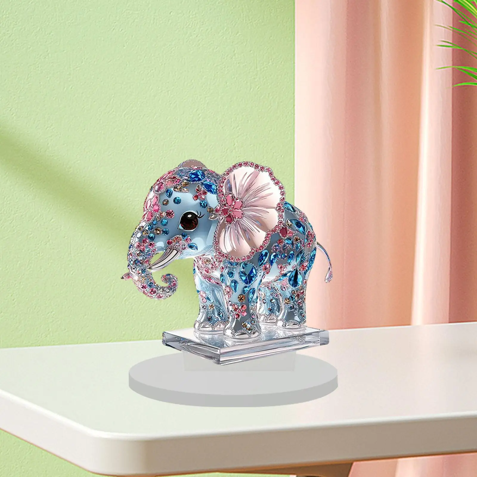 Elephant Figurine Statuette Desk Present Statue for Decorating Shelf Mantel https://ae01.alicdn.com/kf/S1f497b6c05594b2dae73c1c261083842S.jpg