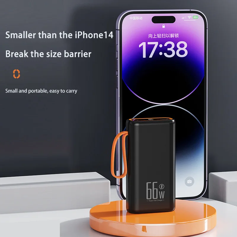 2025 NEW 30000mAh Power Bank 66W PD Fast Charging Portable Charger External Battery Pack Travel For iPhone Huawei Samsung 3