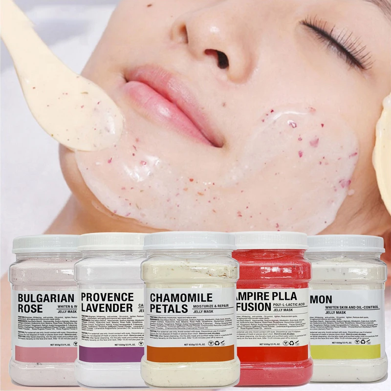 6PCS Jelly Mask Powder Wholesale 650G Professional Masks Beauty Salon Use Facial Skin Care Products - Image 6
