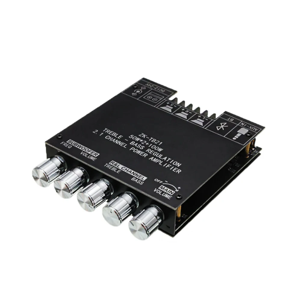 ZK-TB21 TPA3116D2 bluetooth 5 0 панель усилителя сабвуфера 50 Вт x2 + 100 2 1 каналов мощность аудио
