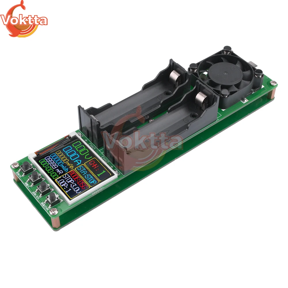 18650 Lithium Battery Capacity Tester MAh MWh Internal Resistance Tester Auto Charging and Discharging Module Power Detector 4