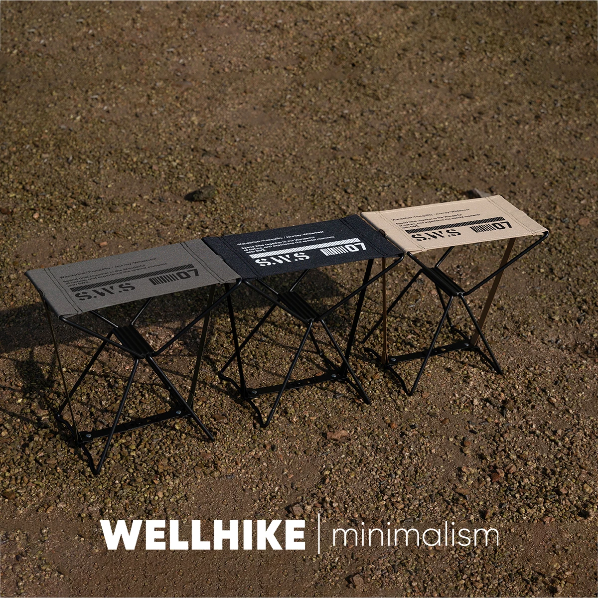 Tabouret pliant WELLHIKE SWS à déverrouillage rapide - Banc portable pour pêche et camping