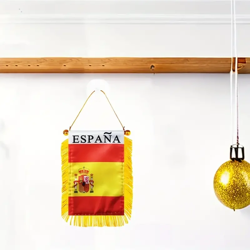 Mini España Bandera Ventosa Furgoneta Coche Autobús