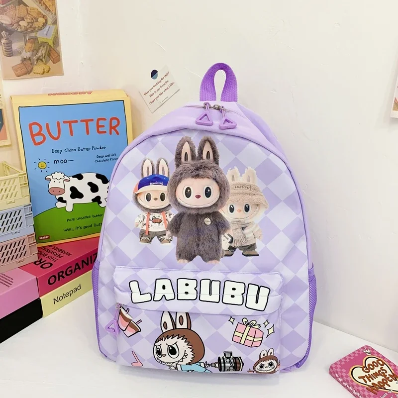 Labubu Large-Capacity Cartoon Anime Backpack – Cute Casual Nylon Schoolbag for Daily Travel & Commute 2