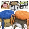 Thickened Round Stool Cushion Simple pure color Non-slip Cotton Chair Cushions Home Decor Rattan Chair Bar Stool Cushion 25/33cm 2